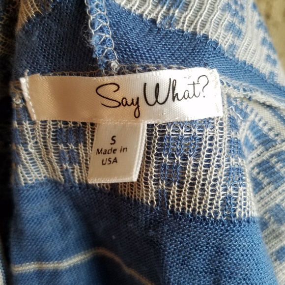 Say What? Long Hooded Shrug Sz S - Picture 4 of 6